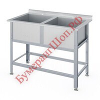 Ванна моечная ВСМ-Б-2.430-1-02 (ВМ-2/430 с бортом) - БумерангШоп.РФ - Всё для торговли и общепита