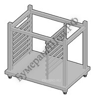 Подставка с направляющими Tecnoinox для печей на 6 и 10 уровней SFGT6 - БумерангШоп.РФ - Всё для торговли и общепита