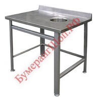 Стол для сбора отходов Hessen СППО 9/6 э правый - БумерангШоп.РФ - Всё для торговли и общепита