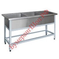 Ванна моечная сварная Финист ВМБ-3 (1900х600х860) - БумерангШоп.РФ - Всё для торговли и общепита