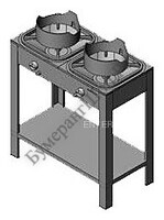 Плита газовая Вулкан KSB02 8176 WOK - БумерангШоп.РФ - Всё для торговли и общепита