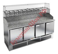 Стол для пиццы HICOLD PZE3-1111/GN (1/6H) камень - БумерангШоп.РФ - Всё для торговли и общепита