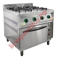 Плита газовая Пищевые Технологии ПГ-4Д-01 - БумерангШоп.РФ - Всё для торговли и общепита