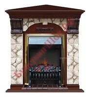 Камин Glenrich Арочный Fobos BR Карелия красное дерево угловой - БумерангШоп.РФ - Всё для торговли и общепита