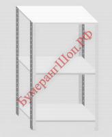 Стеллаж с 3-я сплошными полками С-3-0,6/1,2/2,0 (нержавейка) - БумерангШоп.РФ - Всё для торговли и общепита