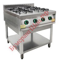 Плита газовая Пищевые Технологии ПГ-4-01 - БумерангШоп.РФ - Всё для торговли и общепита