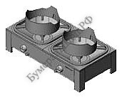 Плита газовая Вулкан KSB02 8071 WOK - БумерангШоп.РФ - Всё для торговли и общепита