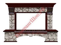 Портал Glenrich Бостон К 86 Карелия красное дерево - БумерангШоп.РФ - Всё для торговли и общепита