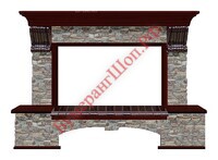 Портал Glenrich Бостон К 86 ГЦ красное дерево - БумерангШоп.РФ - Всё для торговли и общепита