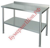 Стол пристенный (с бортом) СП 9*8 (оц.) - БумерангШоп.РФ - Всё для торговли и общепита