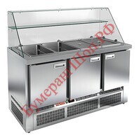 Стол для салатов HICOLD SLE3-111GN высокое стекло - БумерангШоп.РФ - Всё для торговли и общепита