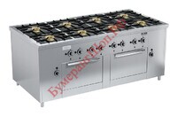 Плита газовая Вулкан ПРГ-IIA-8 2ДШ Maxi - БумерангШоп.РФ - Всё для торговли и общепита