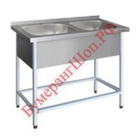 Ванна моечная цельнотянутая Финист ВМЭц-2 (1160х500х860) - БумерангШоп.РФ - Всё для торговли и общепита