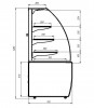 Кондитерская витрина Ариада Жасмин Лайт ВС25RK-900 - БумерангШоп.РФ - Всё для торговли и общепита