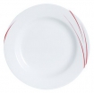 Тарелка обеденная ARC Toronto 24 см (красный декор) - БумерангШоп.РФ - Всё для торговли и общепита