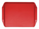 Пластиковый поднос 30х43 см Cambro 1217FFH 163 (красный) - БумерангШоп.РФ - Всё для торговли и общепита