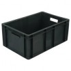 Ящик пластиковый мясной 46 л (черный) - БумерангШоп.РФ - Всё для торговли и общепита