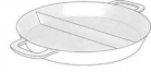 Алюминиевая 2-секционная сковорода D80СМ 8488 - БумерангШоп.РФ - Всё для торговли и общепита
