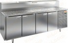 Стол холодильный для пиццы HiCold PZ2-1111/GN (каменная столешница) - БумерангШоп.РФ - Всё для торговли и общепита