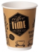 Стакан бумажный Классика-Опт 400 мл Coffee Time - БумерангШоп.РФ - Всё для торговли и общепита