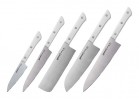 Набор кухонных ножей Samura Harakiri SHR-0250W/K - БумерангШоп.РФ - Всё для торговли и общепита