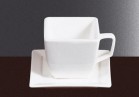Блюдце кофейное квадратное Fairway 9,5 см (фарфор) - БумерангШоп.РФ - Всё для торговли и общепита
