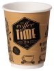 Стакан бумажный Классика-Опт 350 мл Coffee Time - БумерангШоп.РФ - Всё для торговли и общепита