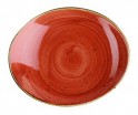 Блюдо овальное Churchill Stonecast 19,2 см (красное) - БумерангШоп.РФ - Всё для торговли и общепита