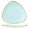 Тарелка обеденная треугольная Churchill Stonecast 22,9 см (голубая) - БумерангШоп.РФ - Всё для торговли и общепита