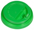 Крышка для стакана Атлас-Пак 90 мм зеленая с носиком new - БумерангШоп.РФ - Всё для торговли и общепита