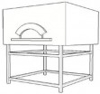 Печь для пиццы дровяная квадратная Ceky S100 - БумерангШоп.РФ - Всё для торговли и общепита