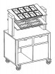 Прилавок для столовых приборов Metalcarrelli 6900.A20R - БумерангШоп.РФ - Всё для торговли и общепита