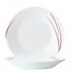 Тарелка для супа ARC Toronto 22 см (красный декор) - БумерангШоп.РФ - Всё для торговли и общепита