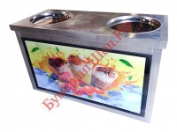 Фризер для жареного мороженого Foodatlas KCB-2Y (световой короб) - БумерангШоп.РФ - Всё для торговли и общепита