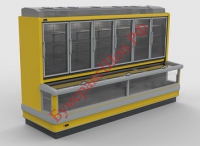 Комбинированная морозильная горка FREOR Delta L 2500 (встройка) - БумерангШоп.РФ - Всё для торговли и общепита