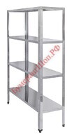 Стеллаж кухонный Luxstahl СР-1800x1600x500/4 - БумерангШоп.РФ - Всё для торговли и общепита