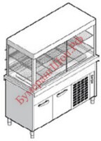Прилавок-витрина для холодных блюд Emainox 8VTRVVR15 - БумерангШоп.РФ - Всё для торговли и общепита