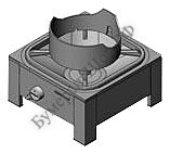 Плита газовая Вулкан KSB01 8065 WOK - БумерангШоп.РФ - Всё для торговли и общепита