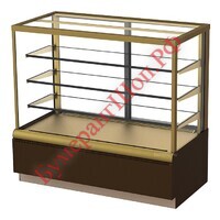 Витрина кондитерская KAYMAN K-ВК-900 люкс квадро бронза - БумерангШоп.РФ - Всё для торговли и общепита