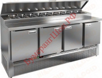 Стол холодильный для пиццы HiCold PZE2-1111/GN - БумерангШоп.РФ - Всё для торговли и общепита