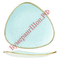 Тарелка сервировочная треугольная Churchill Stonecast 31,1 см (голубая) - БумерангШоп.РФ - Всё для торговли и общепита