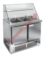 Стол для салатов HICOLD SLE3-11GN высокое стекло - БумерангШоп.РФ - Всё для торговли и общепита