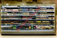 Холодильная горка ВС49 85GH- 2500 Универсальная (пресервы) с фронтальным остеклением - БумерангШоп.РФ - Всё для торговли и общепита