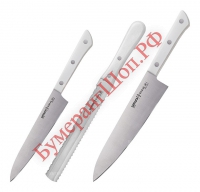 Набор кухонных ножей Samura Harakiri SHR-0230W/K - БумерангШоп.РФ - Всё для торговли и общепита