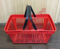 Корзина-пластик (20л) с двумя ручками, цвет-красный - БумерангШоп.РФ - Всё для торговли и общепита