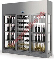 Винный шкаф Enofrigo WINE LIBRARY+ 3P ISOLA H220 P60 серебристый - БумерангШоп.РФ - Всё для торговли и общепита