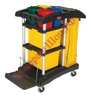 Тележка для уборки Rubbermaid FG9T7400BLA - БумерангШоп.РФ - Всё для торговли и общепита