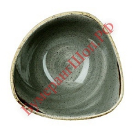 Салатник треугольный Churchill Stonecast 15,3 см (серый) - БумерангШоп.РФ - Всё для торговли и общепита