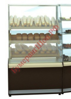 Витрина хлебная carboma K70 N 0,9-1 Bread (со стеклом) - БумерангШоп.РФ - Всё для торговли и общепита