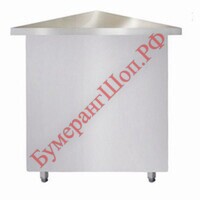 Прилавок угловой Iterma МУ-700-Н-01 (внешний) - БумерангШоп.РФ - Всё для торговли и общепита